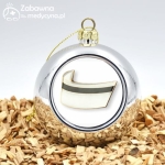 Bombka srebrna CZEPEK PIELĘGNIARSKI