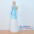 Duży Ceramiczny Anioł Fizjoterapeutka, figurka fizjoterapeutka, anioł dla fizjoterapeutki, podziękowanie dla fizjoterapeutki, prezent dla fizjoterapeutki, pomysł na prezent dla fizjoterapeutów.