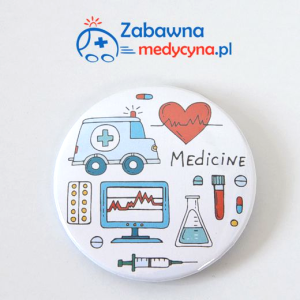 Przypinka ZABAWNA MEDYCYNKA - karetka