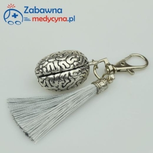 Brelok dla medyka MÓZG z szarym chwostem