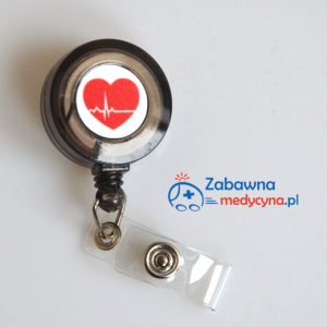 Brelok rozciągany SERCE EKG