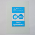 Karta upominkowa 150 zł, prezent dla medyka, kartka prezentowa