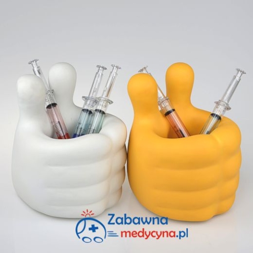 Przybornik biurkowy - kciuki w górę!