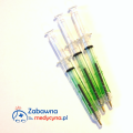 Długopis strzykawka, długopis w kształcie strzykawki, długopis z cieczą, długopis dla medyka, długopis medyczny, gadżet medyczny, plastikowa strzykawka.