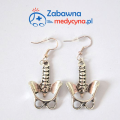 Kolczyki ludzka miednica, kolczyki w kształcie miednicy, oryginalne kolczyki dla medyka, biżuteria medyczna, biżuteria anatomiczna
