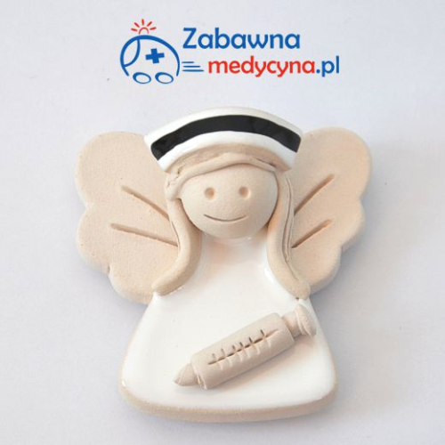 Magnes medyczny - aniołek pielęgniarka, magnes dla pielęgniarki, anioł dla pielęgniarki, upominek dla pielęgniarki, gadżet dla pielęgniarki