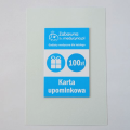 Karta upominkowa 100 zł, prezent dla medyka, kartka prezentowa