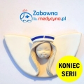 Mały Ceramiczny Opiekun Medyczny ze skrzydełkami, figurka dla opiekuna medycznego, aniołek opiekun medyczny, upominek dla opiekuna medycznego, prezent dla opiekuna medycznego, podziękowanie dla opiekuna medycznego.