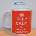 Keep Calm I'm Almost a Doctor, kubek dla przyszłego lekarza, kubek dla doktora, gadżet dla lekarza, gadżet dla studenta medycyny, medycyna, gadżet medyczny.