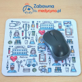 podkładka pod mysz, podkładka pod mysz komputerową, podkładka pod mysz z medycznym nadrukiem, gadżet dla medyków