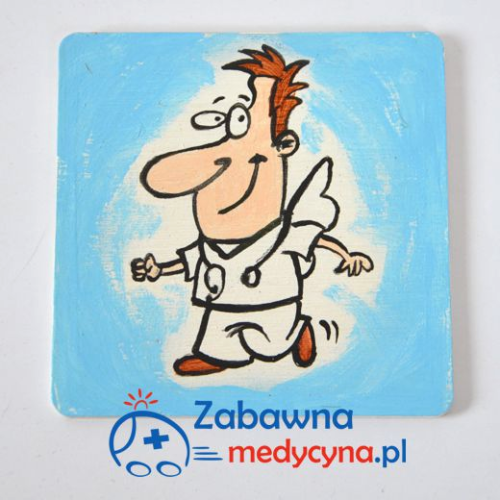 Magnes Uśmiechniętego Lekarza, Magnesik lekarski, upominek dla lekarza, #promocjazawodulekarz, gadżety medyczne, gadżety do gabinetu medycznego, #lekarz #funnydoctor