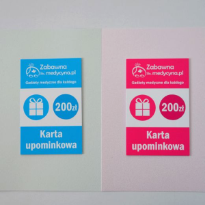 Karta upominkowa 200 zł prezent na kurs konferencję medyczną 