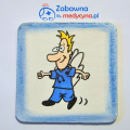 Magnes uśmiechniętego lekarza, magnes dla lekarza, upominek dla lekarza