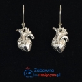 Kolczyki SERCE ANATOMICZNE srebro 925 prezent hit studentka medycyny Pani ratownik prezenty dla Pani Ratowniczki, Pielęgniarki Kardiologicznej serce anatomiczne serce anatomia kolczyki Lekarka anatomia na wesoło matura ślub medyczny