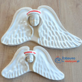 Ceramiczna duża położna na skrzydłach, anioł położna do powieszenia, aniołek dla położnej, ceramiczny aniołek, prezent dla położnej, prezenty dla służby zdrowia, upominek dla medyka, prezent dla emerytowanej położnej, figurka dla położnej