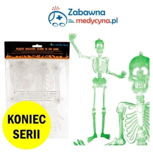 Ludzki szkielet świecący w ciemności