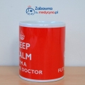 Kubek Keep Calm I'm a Future Doctor, kubek dla przyszłego lekarza, kubek dla studenta medycyny, kubek dla lekarza, gadżet dla lekarzy, kubek medyczny.