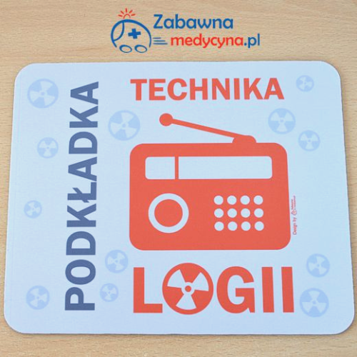 podkładka pod mysz, podkładka pod mysz komputerową, podkładka pod mysz z medycznym nadrukiem, gadżet dla medyków, technik radiologii, gadżet radiologia, gadżet radiologiczny