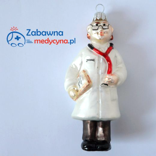 Bombka doktor, medyczna bombka na choinkę, bombka lekarz, bombka dla medyka, medyczny gadżet na święta