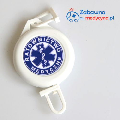 Biały ski-pass RATOWNICTWO MEDYCZNE
