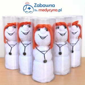 Lekarka prezent mały ręcznik zwijak doktor Kobieta