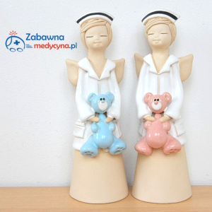 Średni ceramiczny anioł Pielęgniarka Pediatryczna