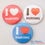 Przypinka "I LOVE NURSING"