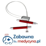 Latarka LED na lince z długopisem