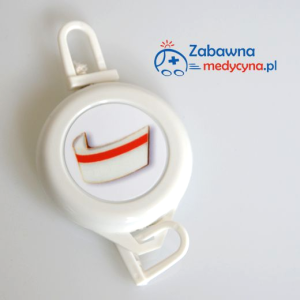 Biały ski-pass CZEPEK POŁOŻNICZY