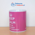 Kubek z serii Keep Calm I'm a Student Physiotherapist. Kubek dla przyszłego fizjoterapeuty, gadżet dla studenta fizjoterapii.