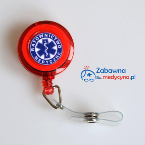 Brelok rozciągany RATOWNICTWO MEDYCZNE czerwony