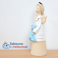 Ceramiczny anioł pielęgniarka, anioł dla pielęgniarki, figurka pielęgniarka, pielęgniarka pediatryczna, prezent dla pielęgniarki