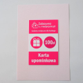 Karta upominkowa 100 zł, prezent dla medyka, kartka prezentowa