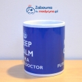 Kubek Keep Calm I'm a Future Doctor, kubek dla przyszłego lekarza, kubek dla studenta medycyny, kubek dla lekarza, gadżet dla lekarzy, kubek medyczny.