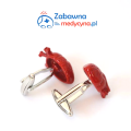 Spinki do mankietów w kształcie serca anatomicznego, oryginalne spinki do mankietów, spinki do koszuli, spinki do mankietów serce, spinki do mankietów dla lekarza, chirurga, kardiologa.