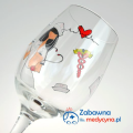 Kieliszek z życzeniami szybkiego powrotu do zdrowia