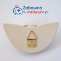 Mały Ceramiczny Opiekun Medyczny ze skrzydełkami, figurka dla opiekuna medycznego, aniołek opiekun medyczny, upominek dla opiekuna medycznego, prezent dla opiekuna medycznego, podziękowanie dla opiekuna medycznego.