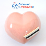 Ceramiczna szkatułka dla pielęgniarki - serduszko z czepkiem