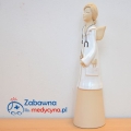 Duży ceramiczny anioł pani ortopeda, anioł dla pani ortopedy, anioł ortopedka, figurka dla pani ortopedy, podziękowanie dla pan ortopedy, prezent dla pani ortopedy, ortopedka z endoskopem młoteczkiem i dłutem