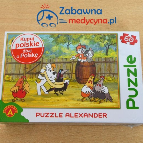 Puzzle reksio, reksio pielęgniarz, puzzle dla dzieci