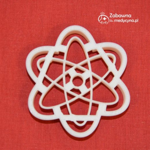 Foremka do ciastek atom, ciastka w kształcie atomu, medyczne foremki do ciastek