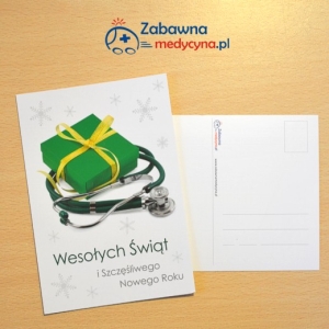 Pocztówka dla medyka - stetoskop