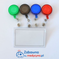 Identyfikator rozciągany, różne kolory ski-passa, ski-pass, brelok rozciągany, identyfikator dla pielęgniarki, lekarza, położnej, medyka.