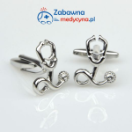 Spinki do mankietów stetoskop