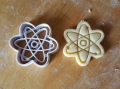Foremka do ciastek atom, ciastka w kształcie atomu, medyczne foremki do ciastek