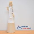 Duży ceramiczny anioł pani ortopeda, anioł dla pani ortopedy, anioł ortopedka, figurka dla pani ortopedy, podziękowanie dla pan ortopedy, prezent dla pani ortopedy, ortopedka z endoskopem młoteczkiem i dłutem