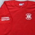 Koszulka męska PERSONEL MEDYCZNY czerwona