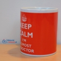 Keep Calm I'm Almost a Doctor, kubek dla przyszłego lekarza, kubek dla doktora, gadżet dla lekarza, gadżet dla studenta medycyny, medycyna, gadżet medyczny.