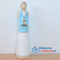 Duży Ceramiczny Anioł Fizjoterapeutka, figurka fizjoterapeutka, anioł dla fizjoterapeutki, podziękowanie dla fizjoterapeutki, prezent dla fizjoterapeutki, pomysł na prezent dla fizjoterapeutów.