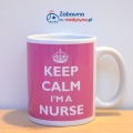 Kultowy kubek KEEP CALM IM A NURSE. Gadżet dla pielęgniarki, kubek dla pielęgniarki, jestem pielęgniarką, prezent dla pielęgniarki, kubek medyczny.